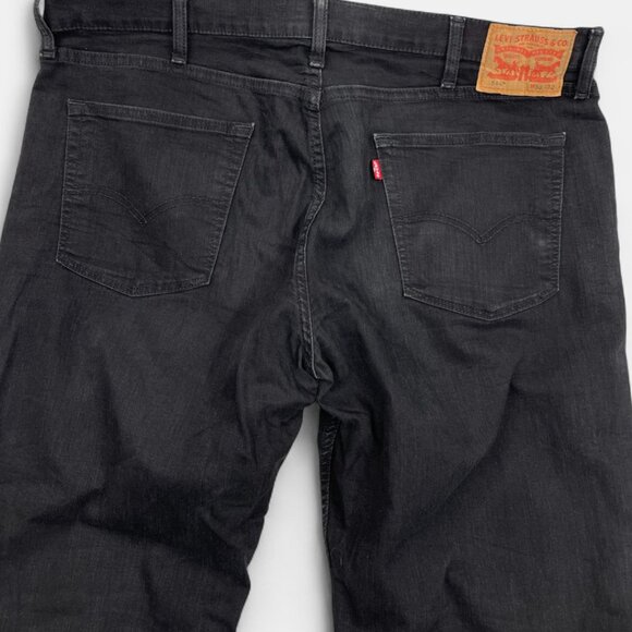 Levi's 514 Men's Straight Leg Black Denim Jeans Mid-Rise Classic Fit 38x32 - Picture 5 of 15